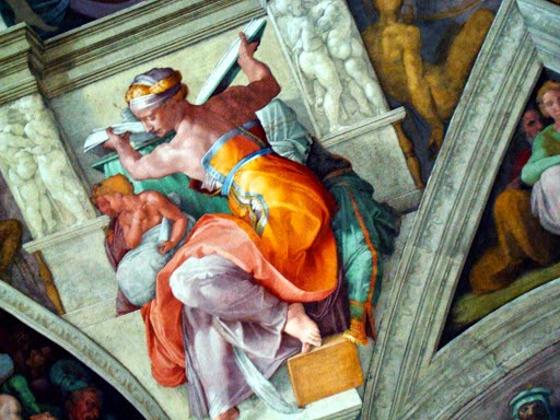 376-sibilla Libica Michelangelo 1511