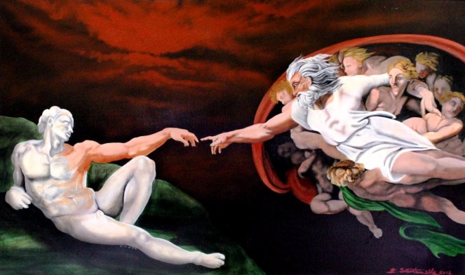 La creazione di Adamo 60x100