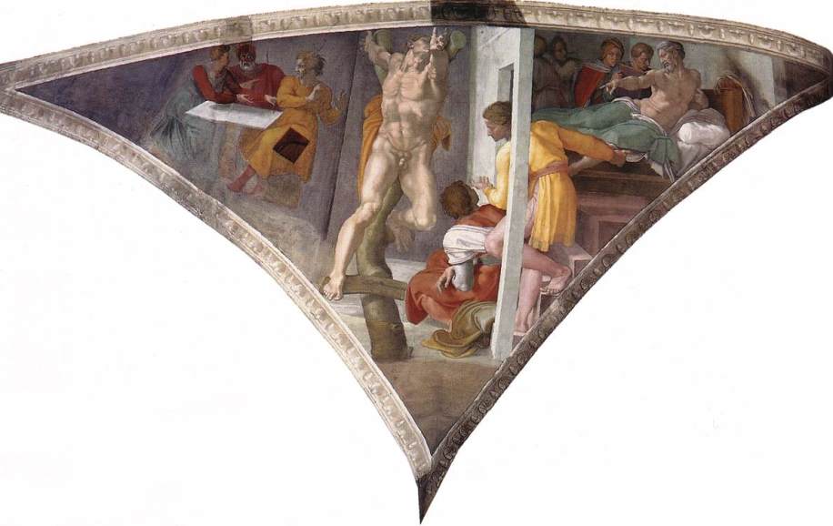 Michelangelo,_Punishment_of_Haman_01