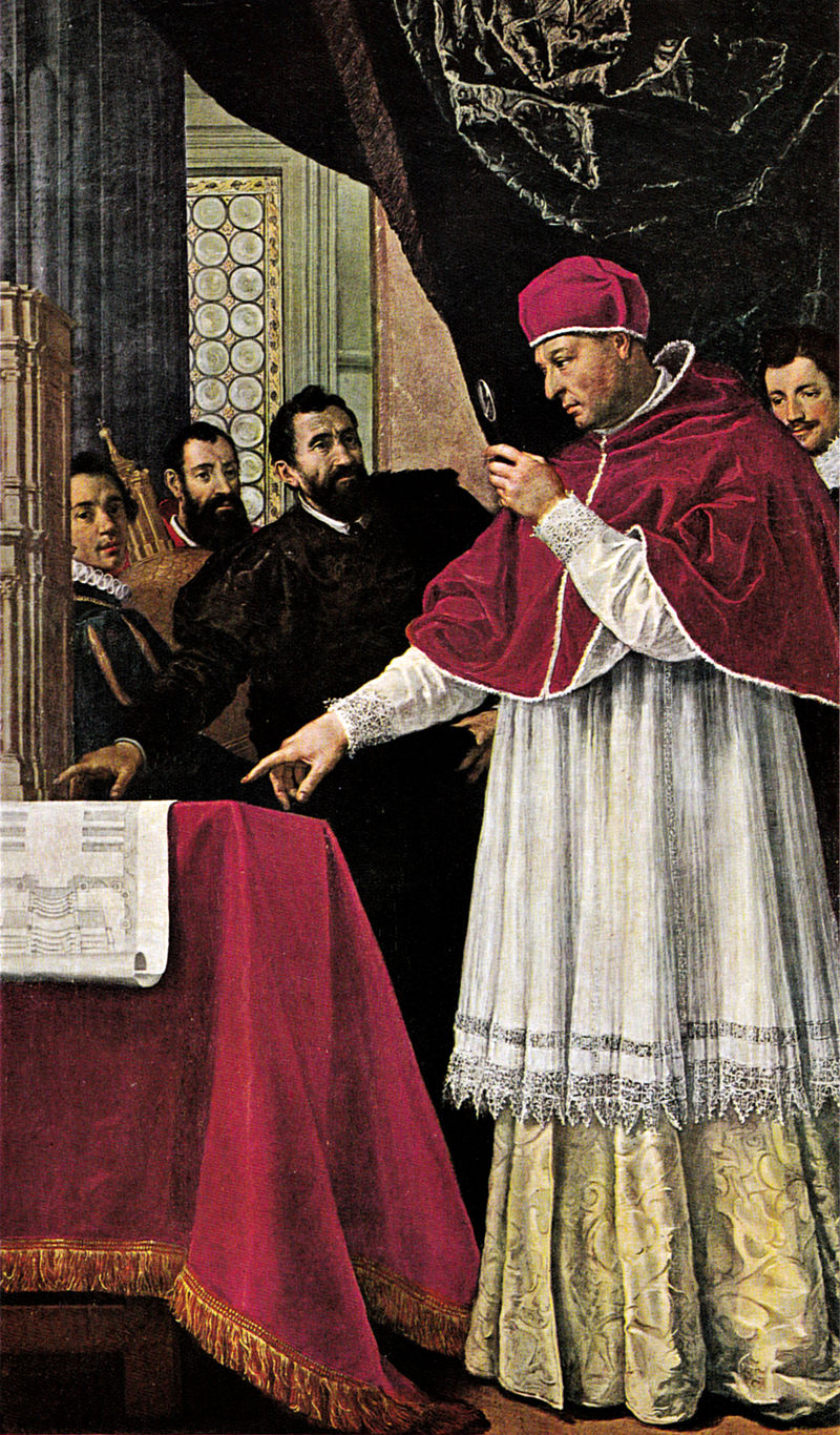 L'empoli,_michelangelo_presenta_a_leone_X_i_modelli_per_le_imprese_di_san_lorenzo