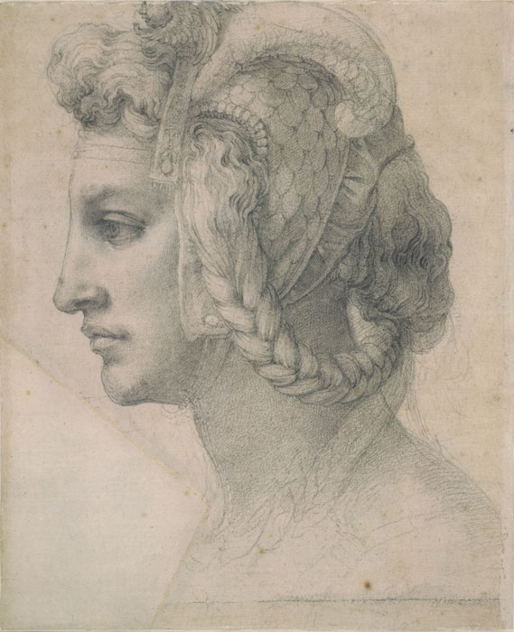 michelangelo_idealer_frauenkopf_recto