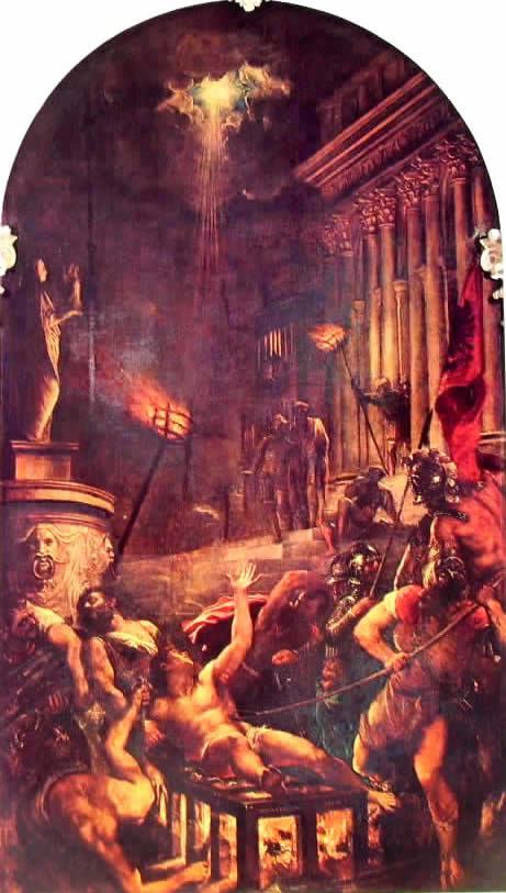 -tiziano-il-martirio-di-san-lorenzo Il martirio di San Lorenzo, cm. 280, Chiesa dei Gesuati, Venezia