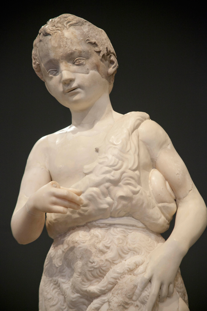 Michelangelo The young Saint John the Baptist, (1495-96) Museo del Prado (8).jpg