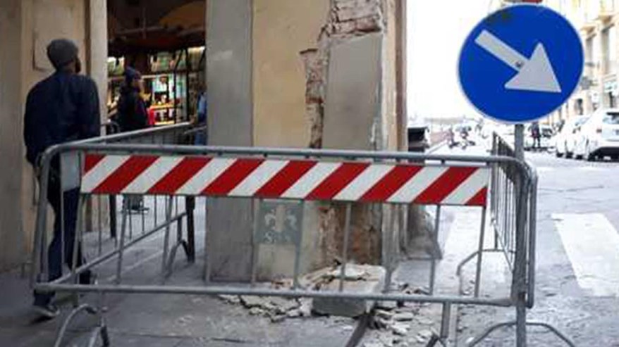 Danneggiata una colonna del Corridoio&nbsp;Vasariano