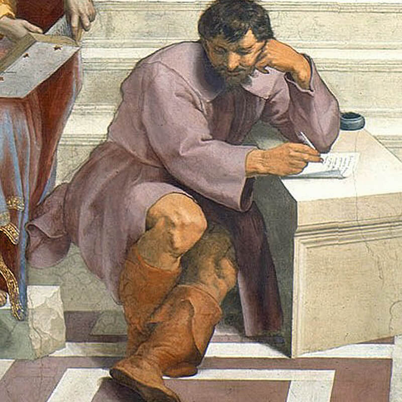 Io come Eraclito nella Scuola di&nbsp;Atene