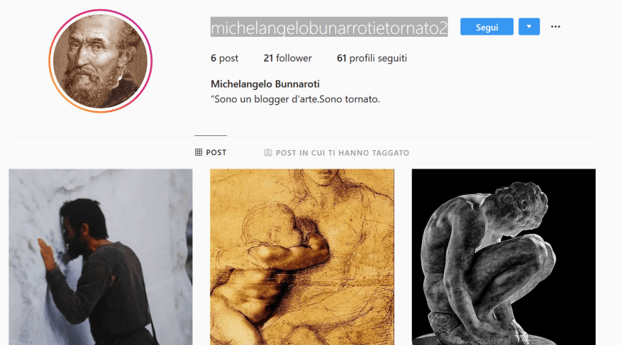 C’è un tale che si sta spacciando per me su Instagram… e non sono&nbsp;io