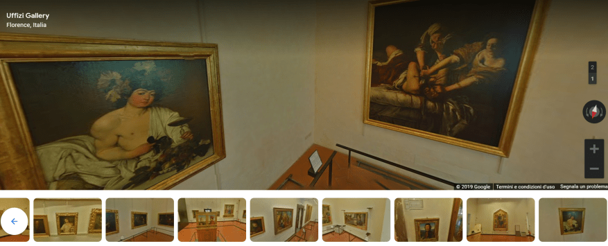 Gli Uffizi da casa con Google&nbsp;Maps