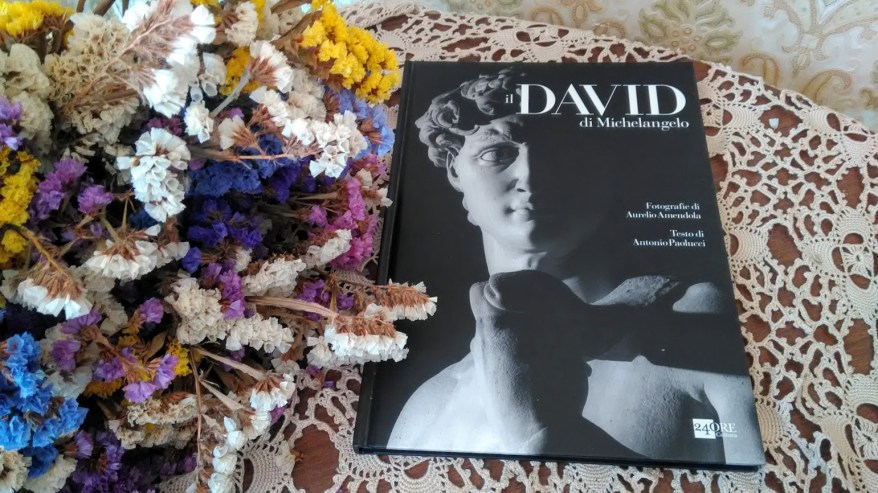 Il libro dedicato al David di Paolucci con foto di Amendola