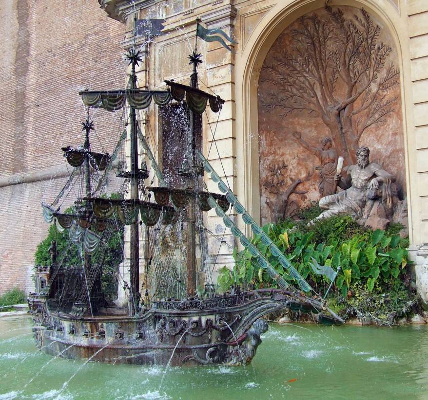 La Fontana della Galera dei Giardini Vaticani