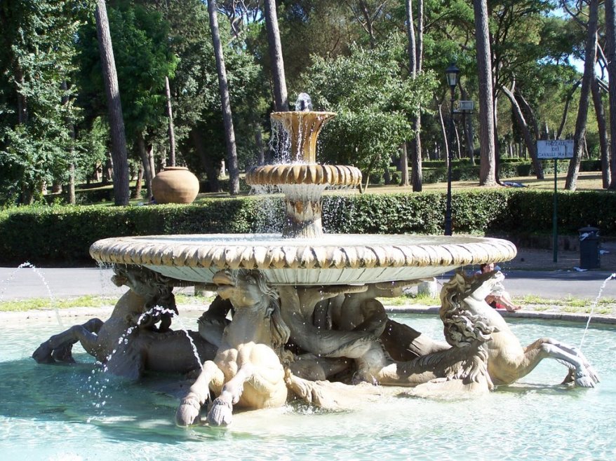 La Fontana del Cavalli Marini a Villa&nbsp;Borghese