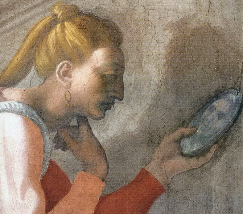 Naason e la moglie che si specchia