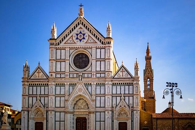 La facciata della Basilica di Santa Croce