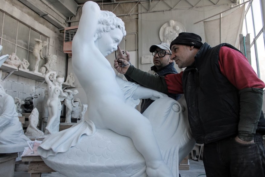 Pietrasanta: nel laboratorio di scultura di Massimo&nbsp;Galleni