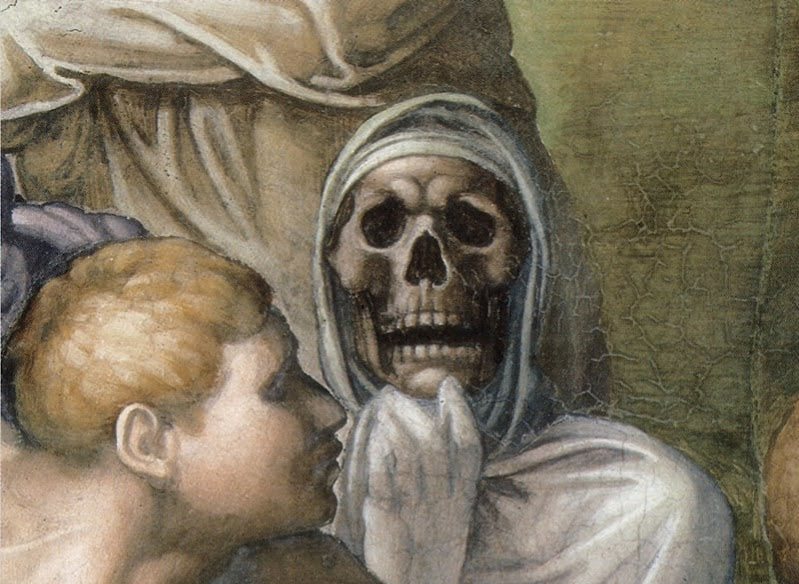 Lo scheletro con la cassa da morto sulle spalle: quello strano mio dipinto&nbsp;scomparso