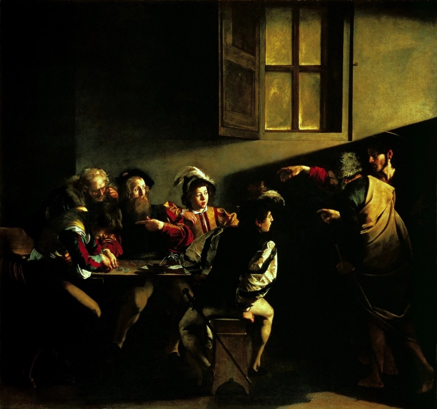 La Vocazione di San Matteo del Caravaggio