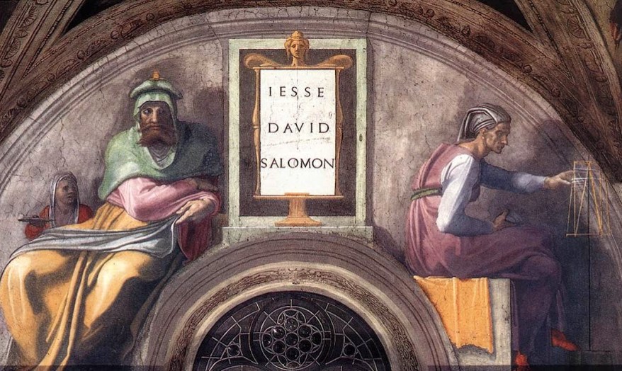 La lunetta con Iesse, David e Salomon