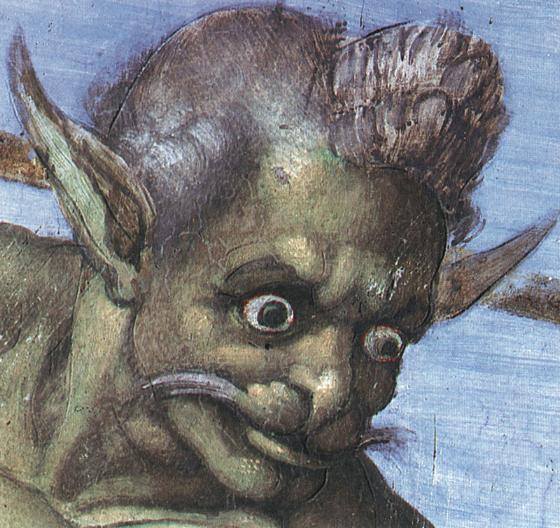 Caron dimonio con occhi di&nbsp;bragia