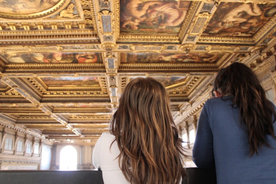 Salone dei Cinquecento: inizia il monitoraggio del soffitto del Vasari