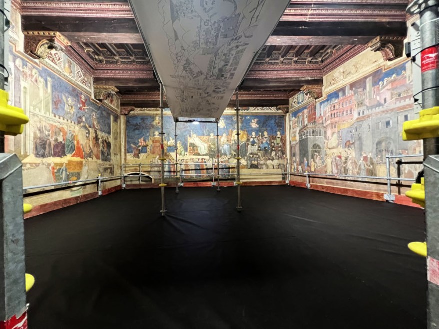 Siena: apre al pubblico il cantiere di restauro degli affreschi del Lorenzetti