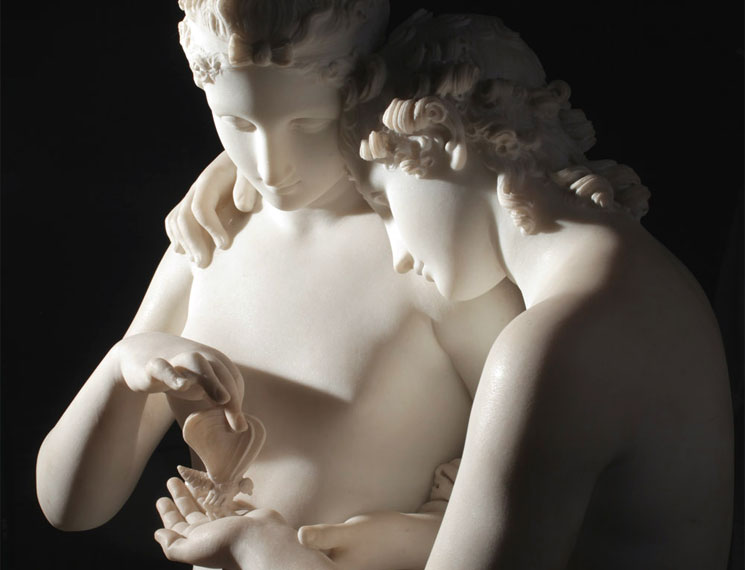 La Scultura del Giorno: Amore e Psiche stanti di&nbsp;Canova
