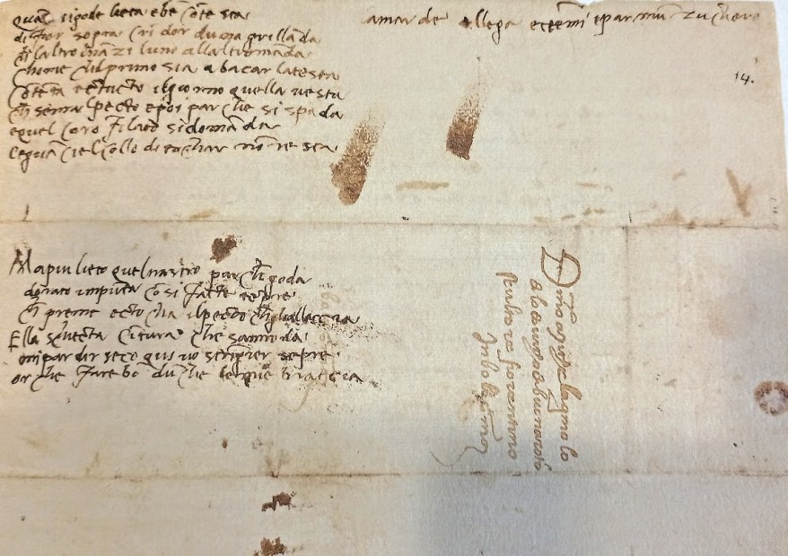 Versi per una gentil fanciulla di Bologna