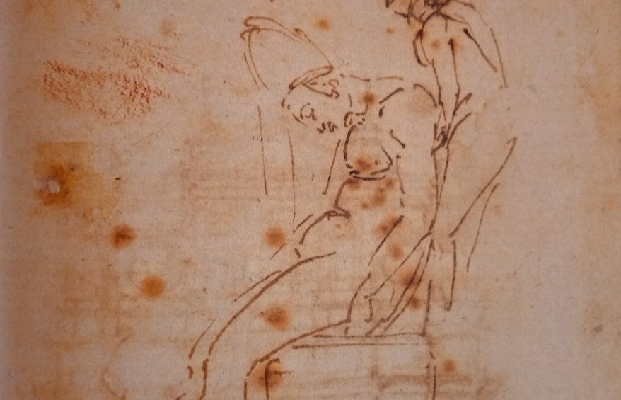 Il papa morto, nudo e a&nbsp;sedere