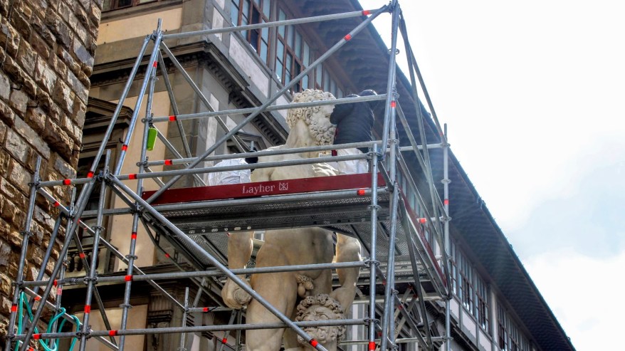 Ercole e Caco del Bandinelli: terminato il restauro