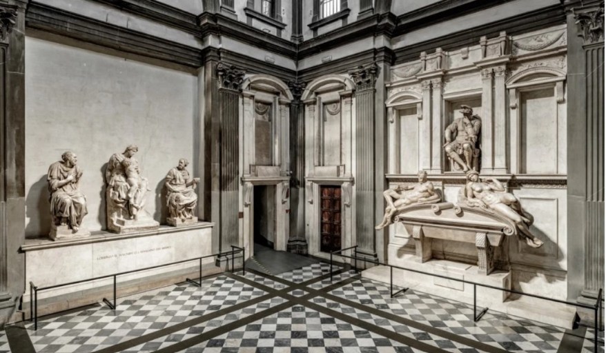 Sagrestia Nuova: affreschi non realizzati e raffinate decorazioni in stucco perdute