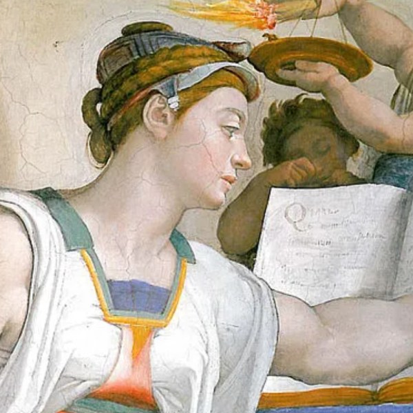 La Sibilla Eritrea: ecco perché la collocai sotto il Sacrificio di&nbsp;Noè