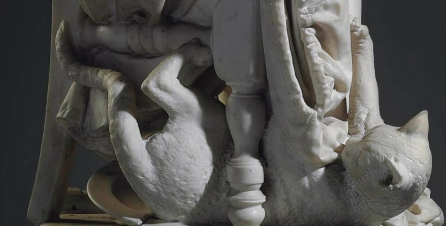 La Scultura del giorno: i Bambini che scherzano con un Gatto di Giulio&nbsp;Monteverde