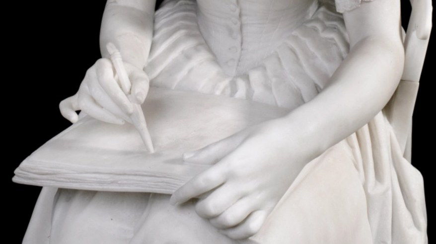 La Scultura del giorno: la Disegnatrice di Pietro Magni