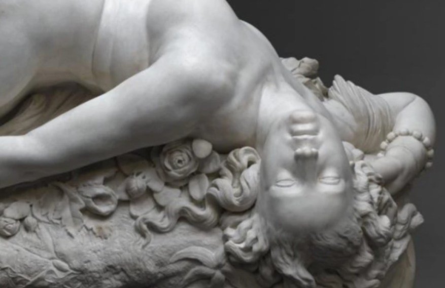 La Scultura del giorno: la Donna morsa da un serpente di Auguste Clésinger