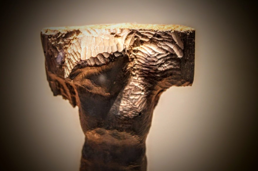 Il Crocifisso in tiglio non finito