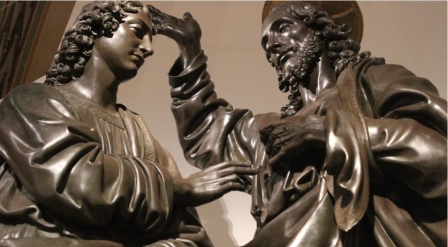 La Scultura del giorno: l’Incredulità di San Tommaso del Verrocchio
