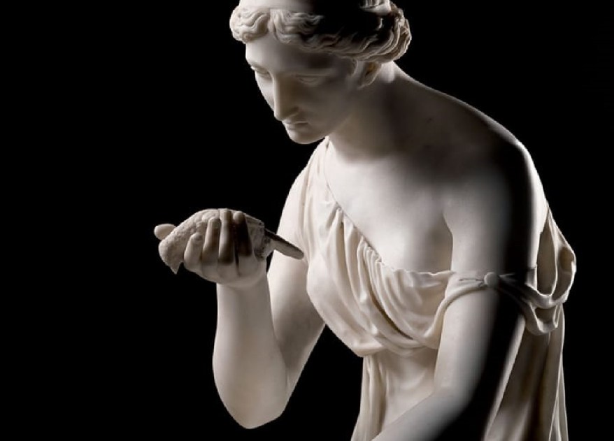 La Scultura del giorno: Lesbia con il suo passero di Von Dannecker