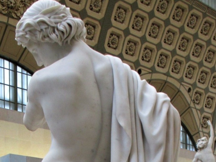 La Scultura del giorno: Narciso al bagno di Paul Dubois