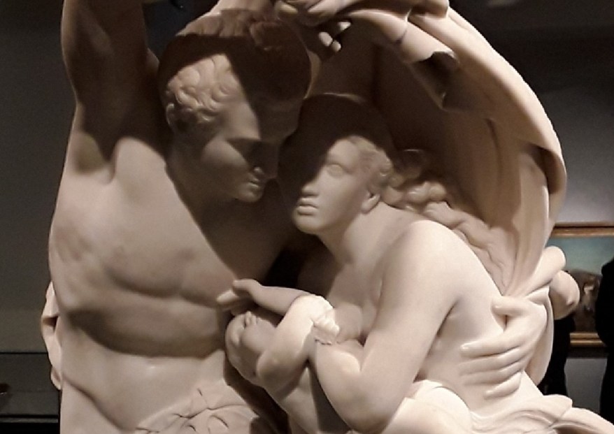 La Scultura del giorno: Fuga da Pompei del&nbsp;Benzoni