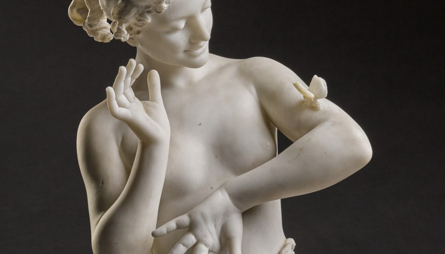 La Scultura del giorno: la Ragazza con la farfalla di Guglielmo Pugi