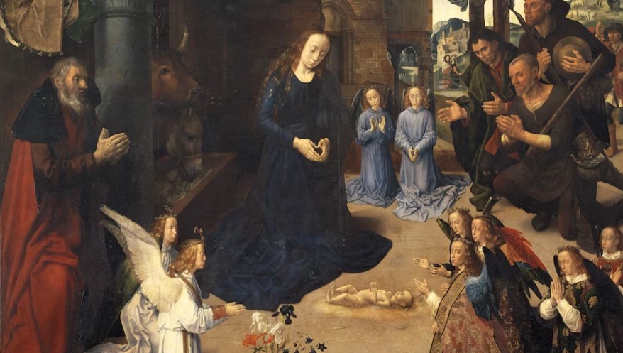 Le Opere del Natale: l’Adorazione dei Pastori di Van der Goes del 1478 e le ali di pappagallo americano