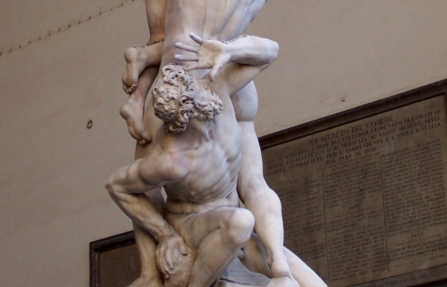 14 gennaio 1583: fu inaugurato il Ratto delle Sabine del&nbsp;Giambologna
