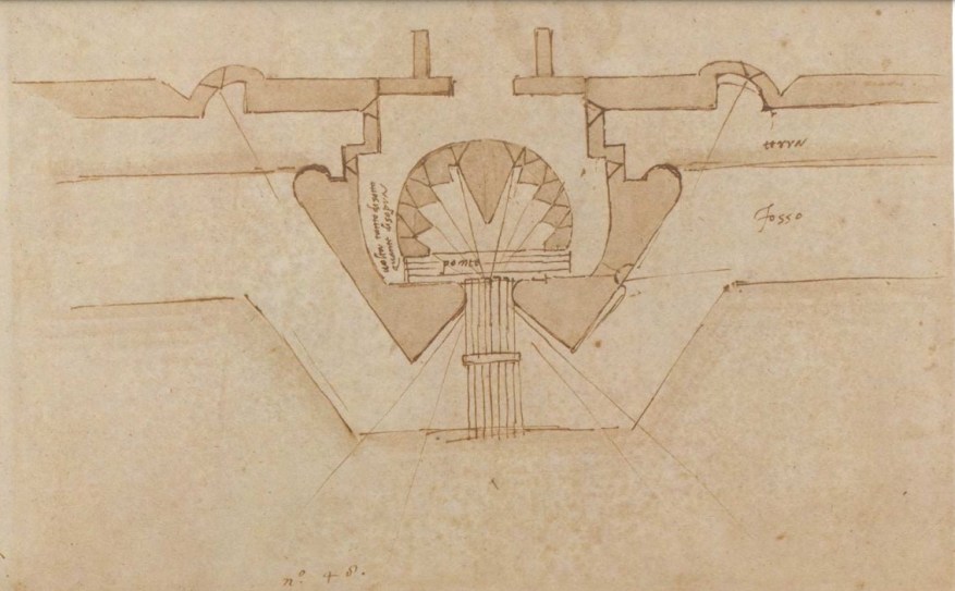 Studio per le fortificazioni di una porta di&nbsp;Firenze