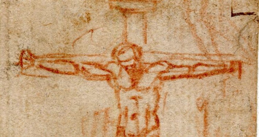 Il piccolo Crocifisso a sanguigna e la Sagrestia&nbsp;Nuova