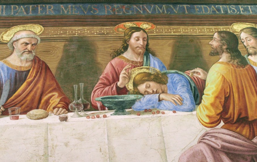 Il dipinto del giorno: l’Ultima Cena con gatto del&nbsp;Ghirlandaio