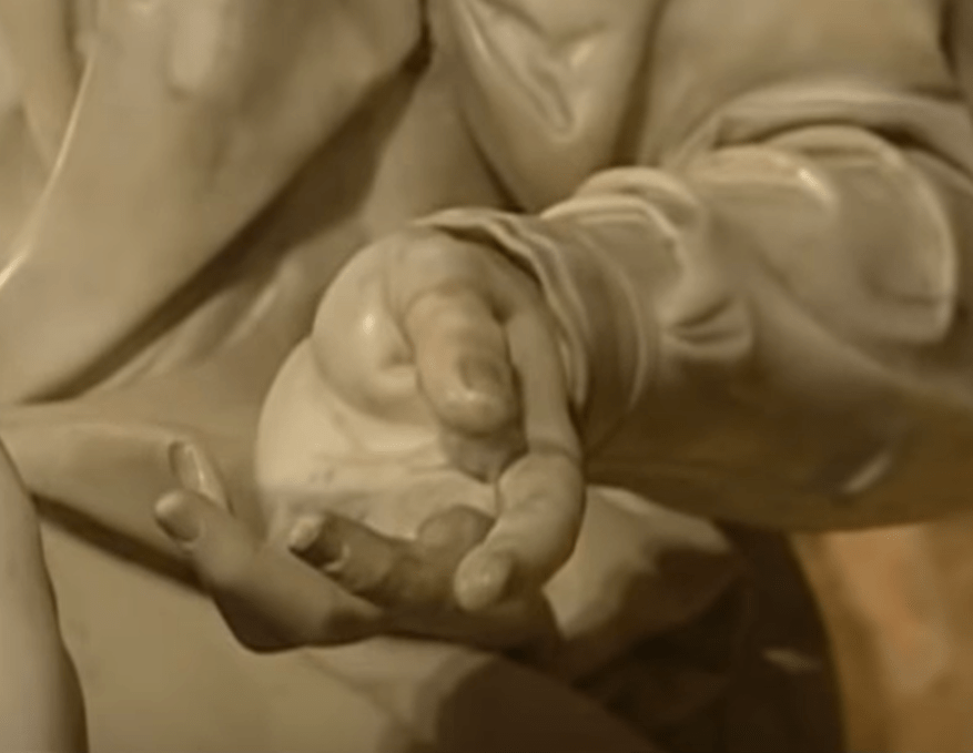 Una Vergine Maria vestita con Cristo morto, nudo in&nbsp;braccio