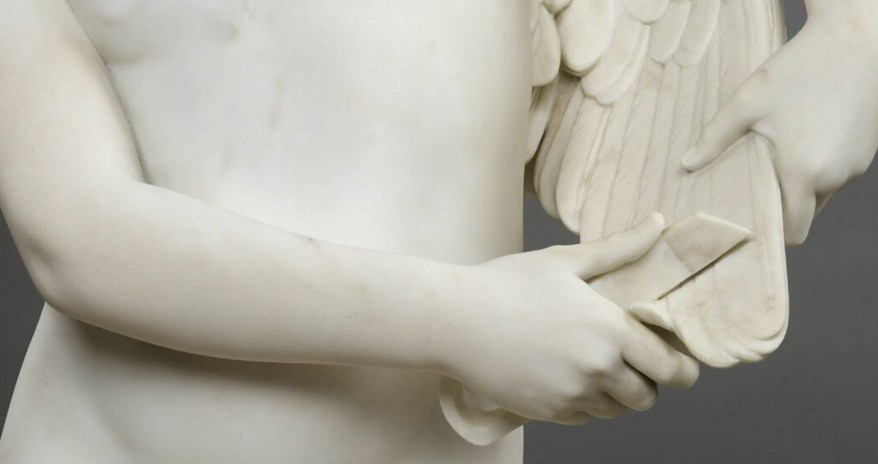 La Scultura del giorno: un  insolito Amore che taglia le proprie ali di&nbsp;Bonnassieux