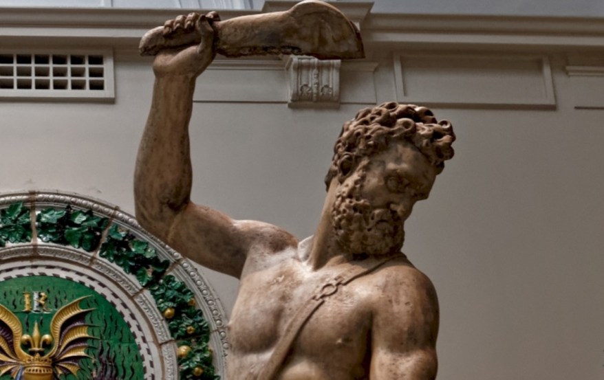 La Scultura del giorno: Sansone e il filisteo del Giambologna che viaggiò più dell’artista che la&nbsp;scolpì