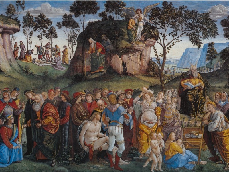 Cappella Sistina: gli ultimi giorni di Mosè del Signorelli e di Bartolomeo della&nbsp;Gatta