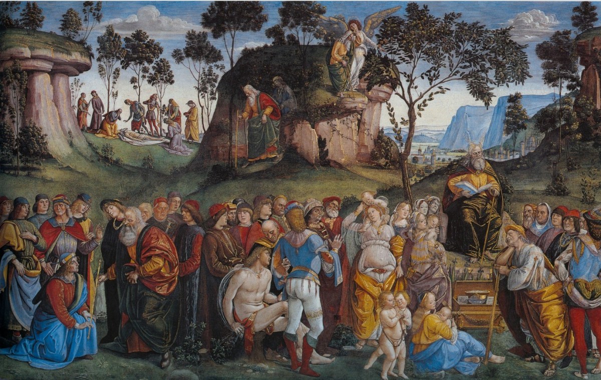 Cappella Sistina: gli ultimi giorni di Mosè del Signorelli e di Bartolomeo della&nbsp;Gatta