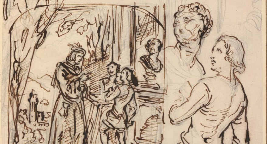 Quel disegno che mi ritrae al lavoro nel giardino di San&nbsp;Marco