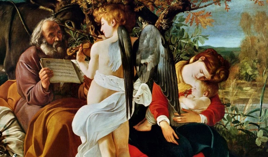 Riposo durante la Fuga in Egitto di Caravaggio: commissione e&nbsp;allegorie